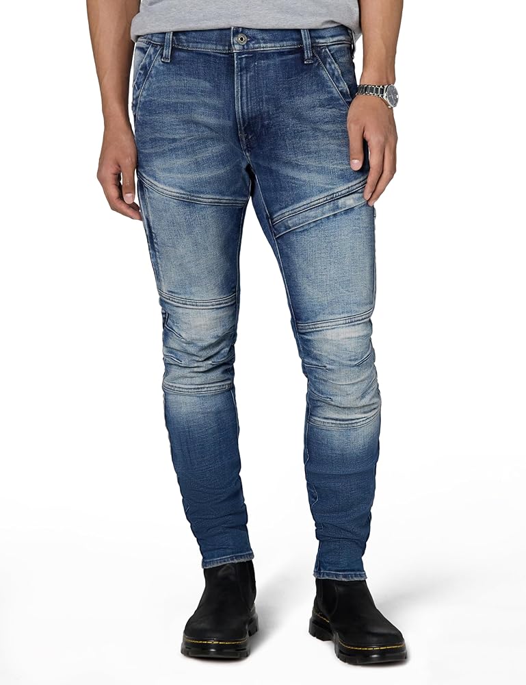 G-Star Raw Men's Rackam 3D Skinny Fit Jeans, Faded Clear Sky